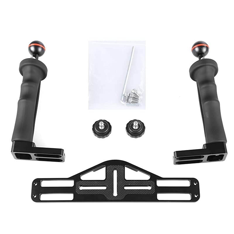 Underwater Video Light Stabilizer Tray, Lightweight Aluminium Tray for GoPro OSMO and Any Other Camera with 1/4 inch Screw Hole