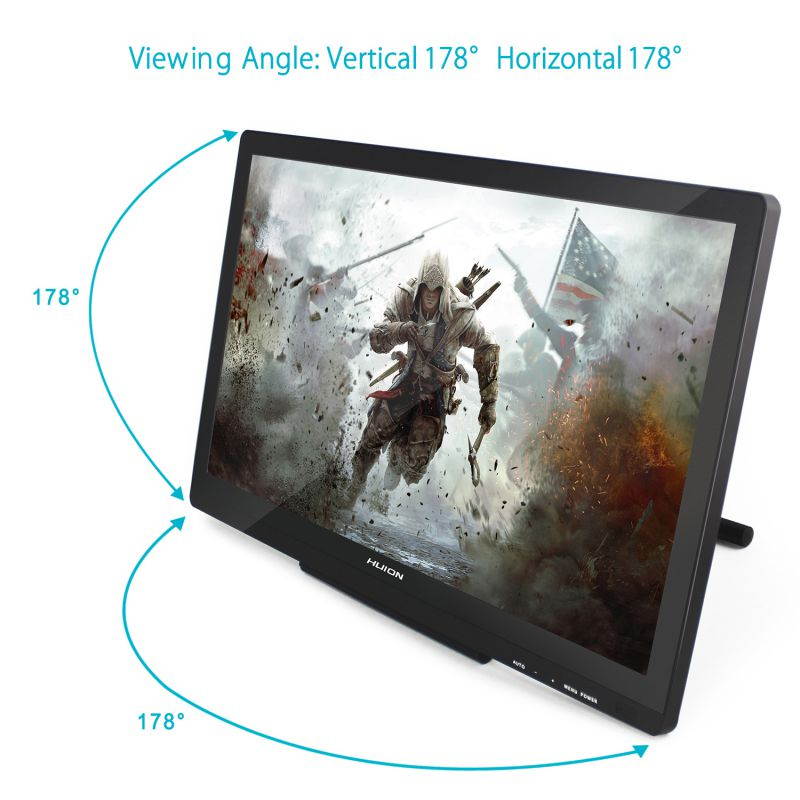 Huion KAMVAS GT-220 V2 with 8192 Pen Pressure Graphics Drawing Monitor Tablet Monitor 21.5 Inch HD 1920x1080 Pen Display-Black