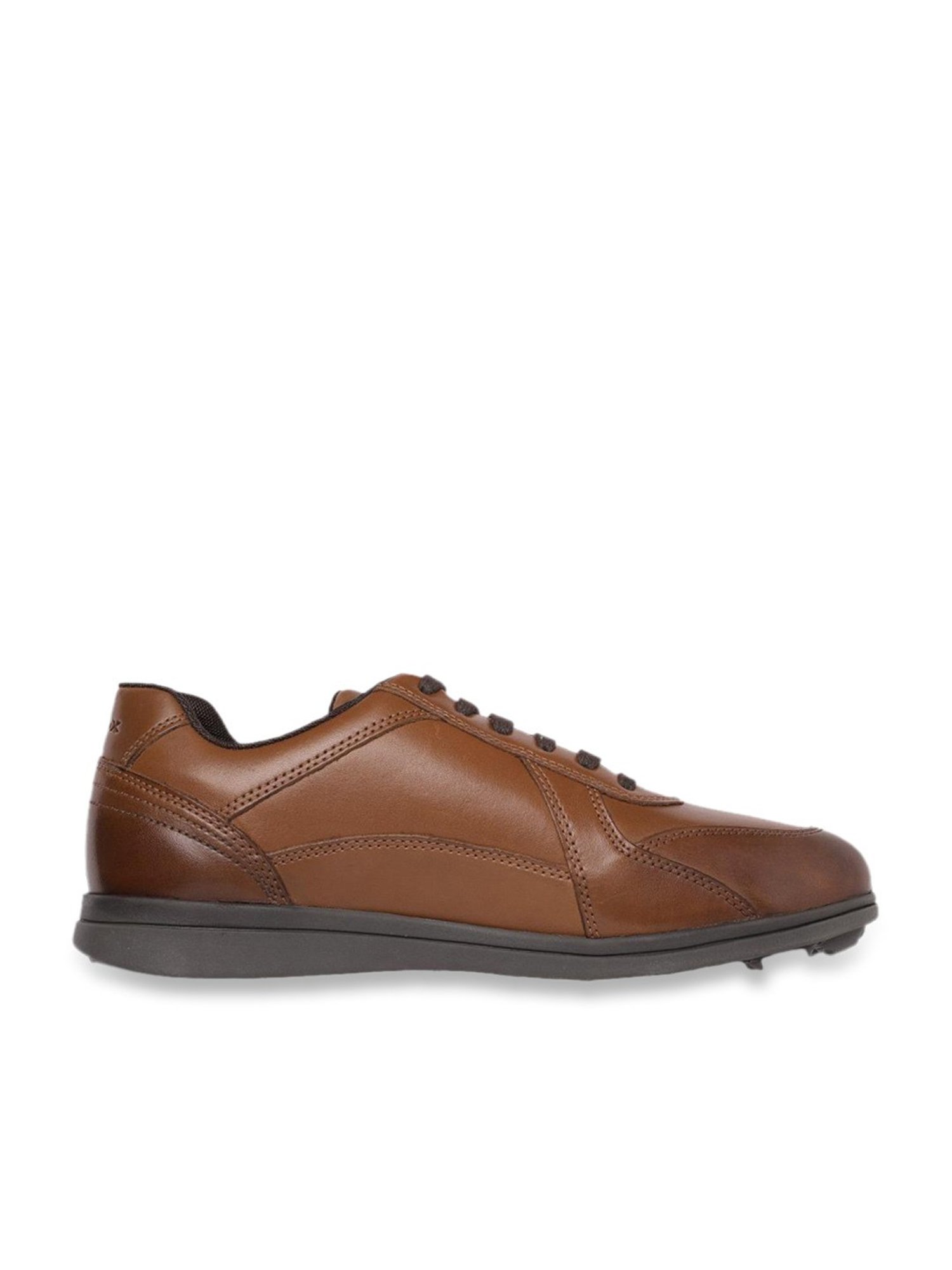 Geox Men's Spherica EC12 Cognac Casual Sneakers