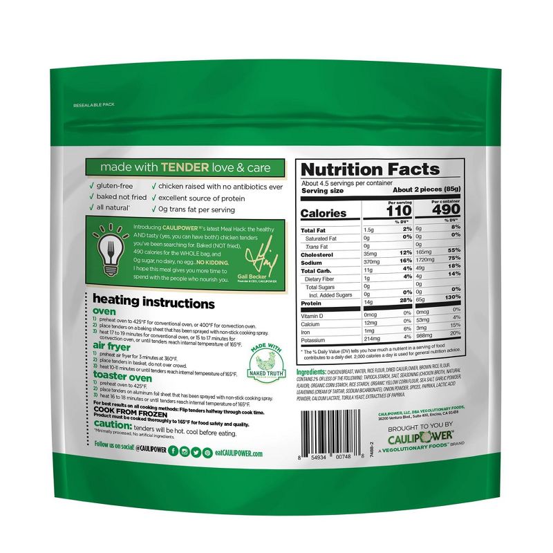 Caulipower Chicken Tenders - Frozen - 14oz