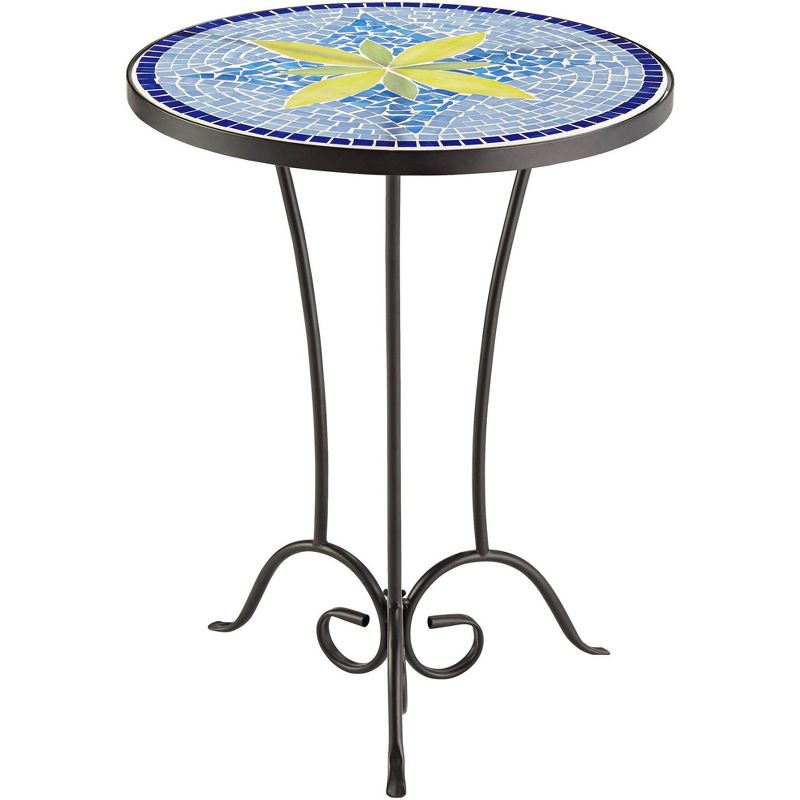 Aluminum Square Patio Side Table - Brown - Crestlive Products