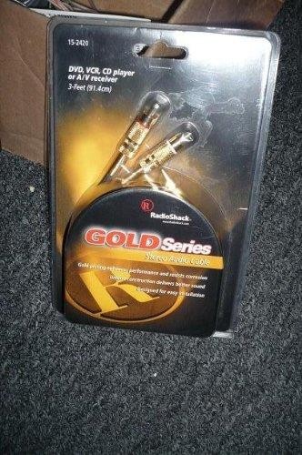 Radio Shack Gold Series RCA Stereo Audio Cable (3-FT / 91.4cm)