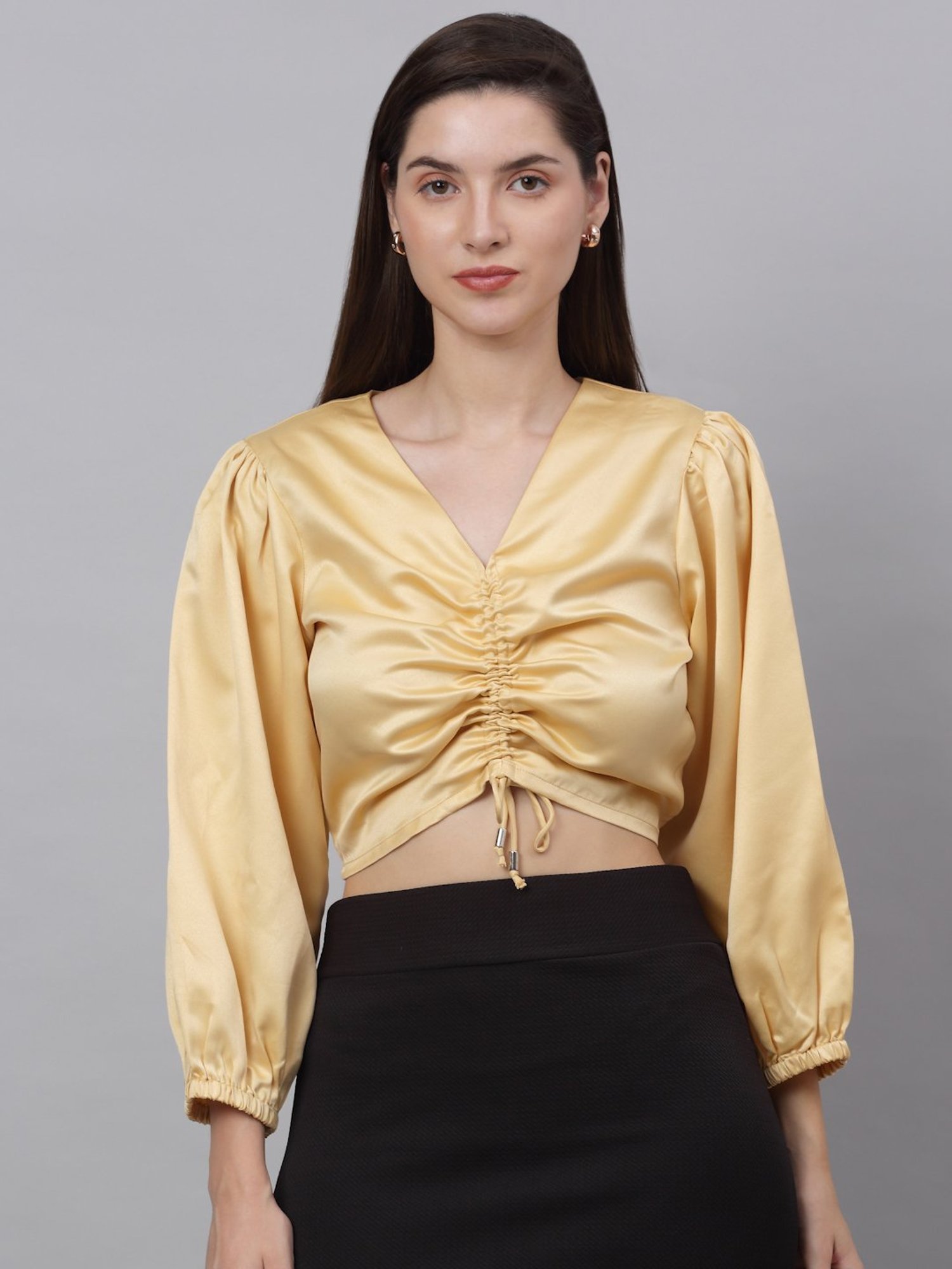 NEUDIS Gold Crop Top