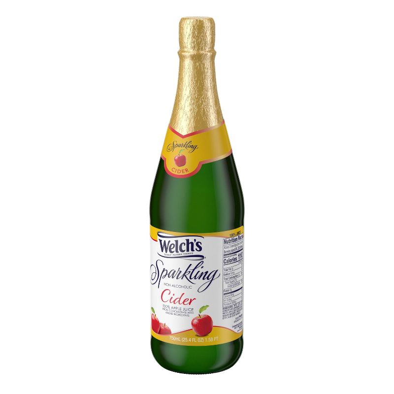 Welch's Sparkling Cider - 25.4 fl oz Glass Bottles