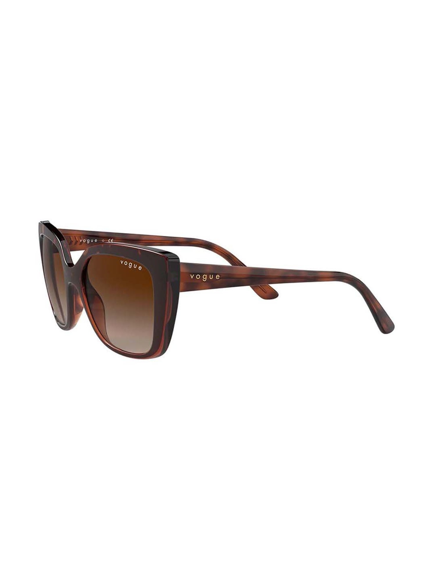 VOGUE EYEWEAR Women Gradient Brown Lens Square Sunglasses - 0VO5337S23861353