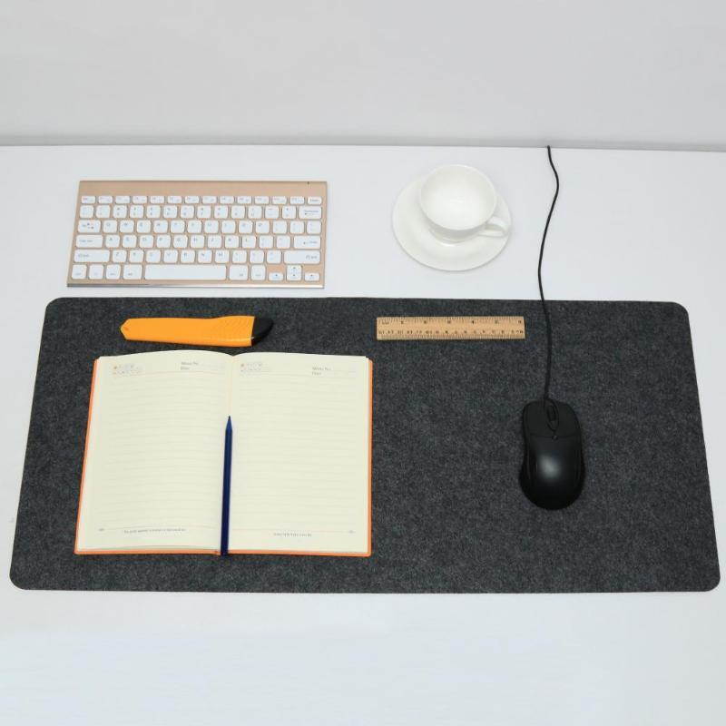 70*33cm Mouse Pads Simple Warm Office Table Computer Desk Keyboard Game Mouse Mat Wool Felt Mouse Pad Black Grey Blue