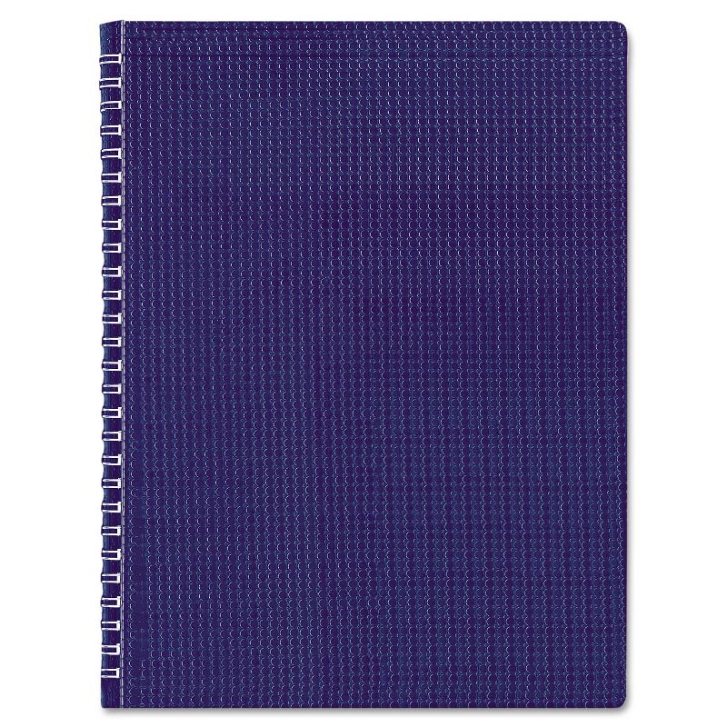 Blueline Poly Cover Notebook 8 1/2 x 11 Ruled Twin Wire Binding Blue Cover 80 Sheets B4182