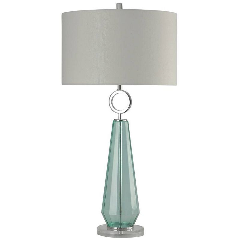 35" Glass Circle Loop Seafoam/Silver - StyleCraft