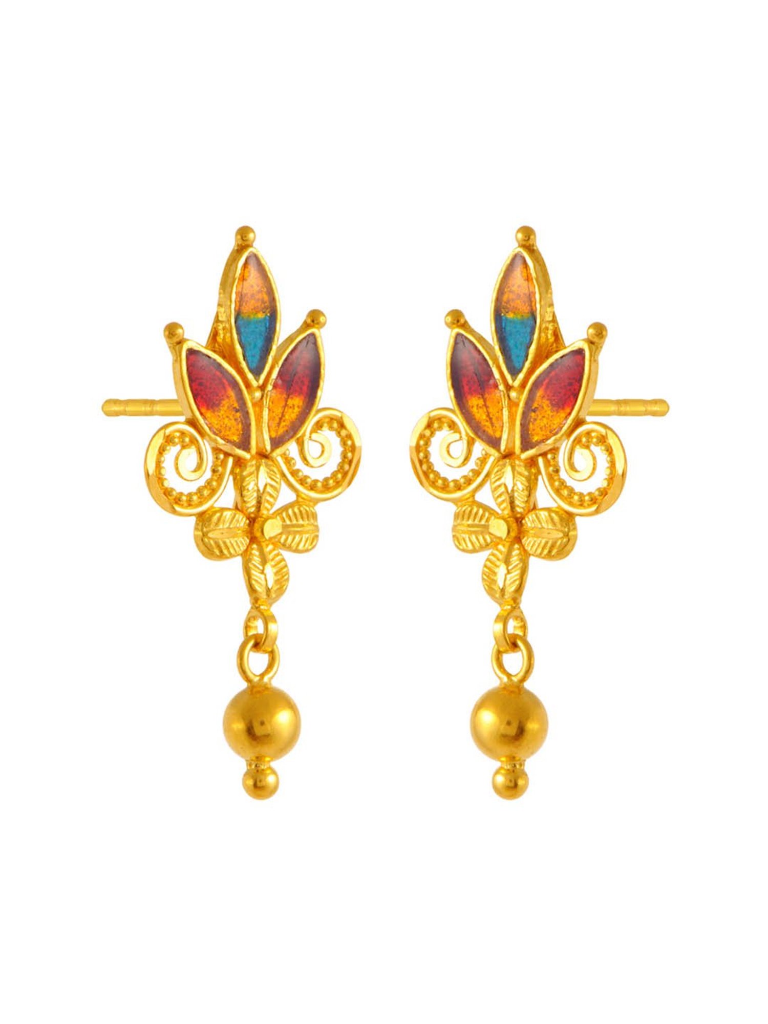 P.C. Chandra Jewellers 22 kt Gold Earrings