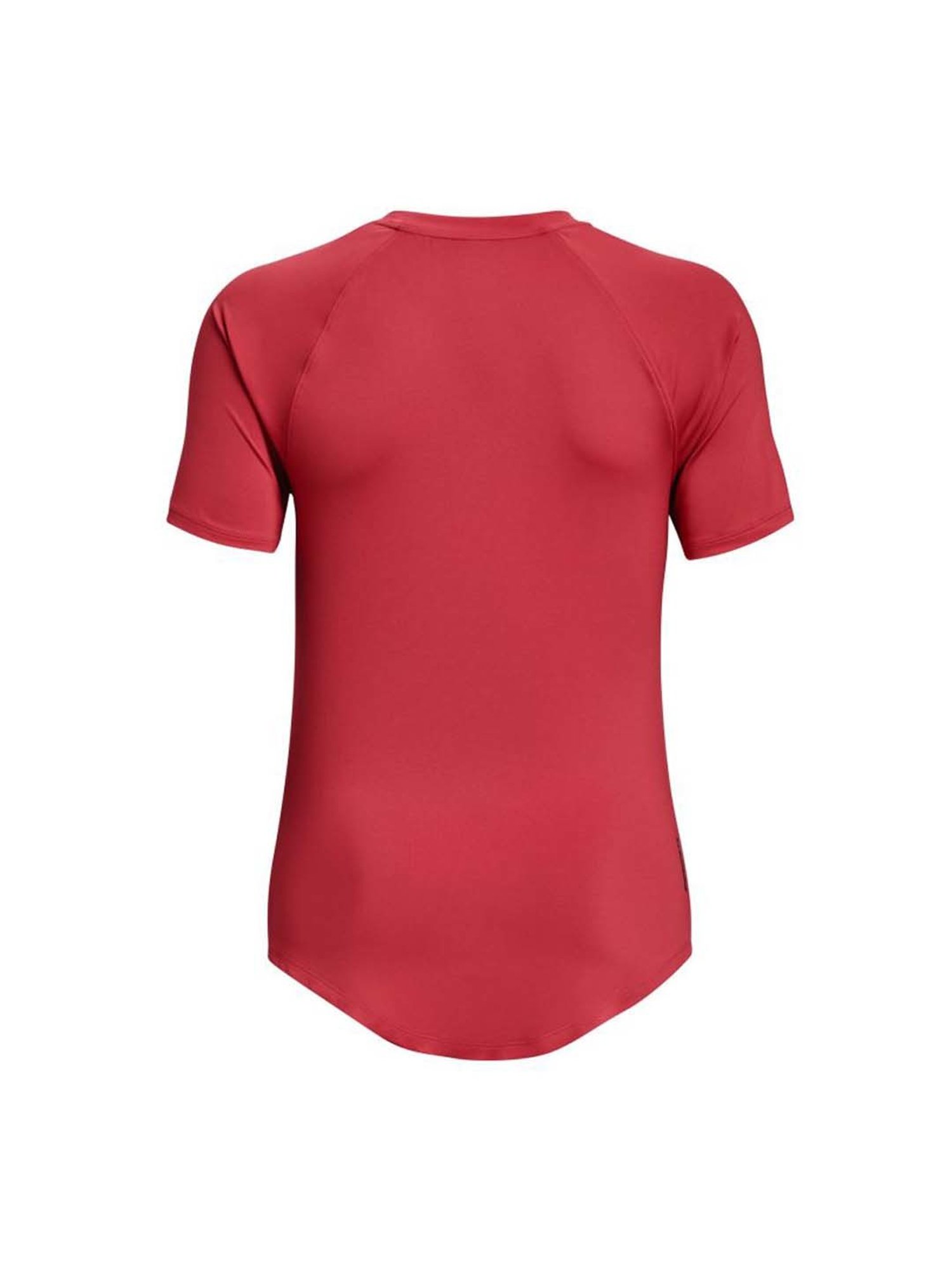 UNDER ARMOUR Red Logo Print Sports T-Shirt