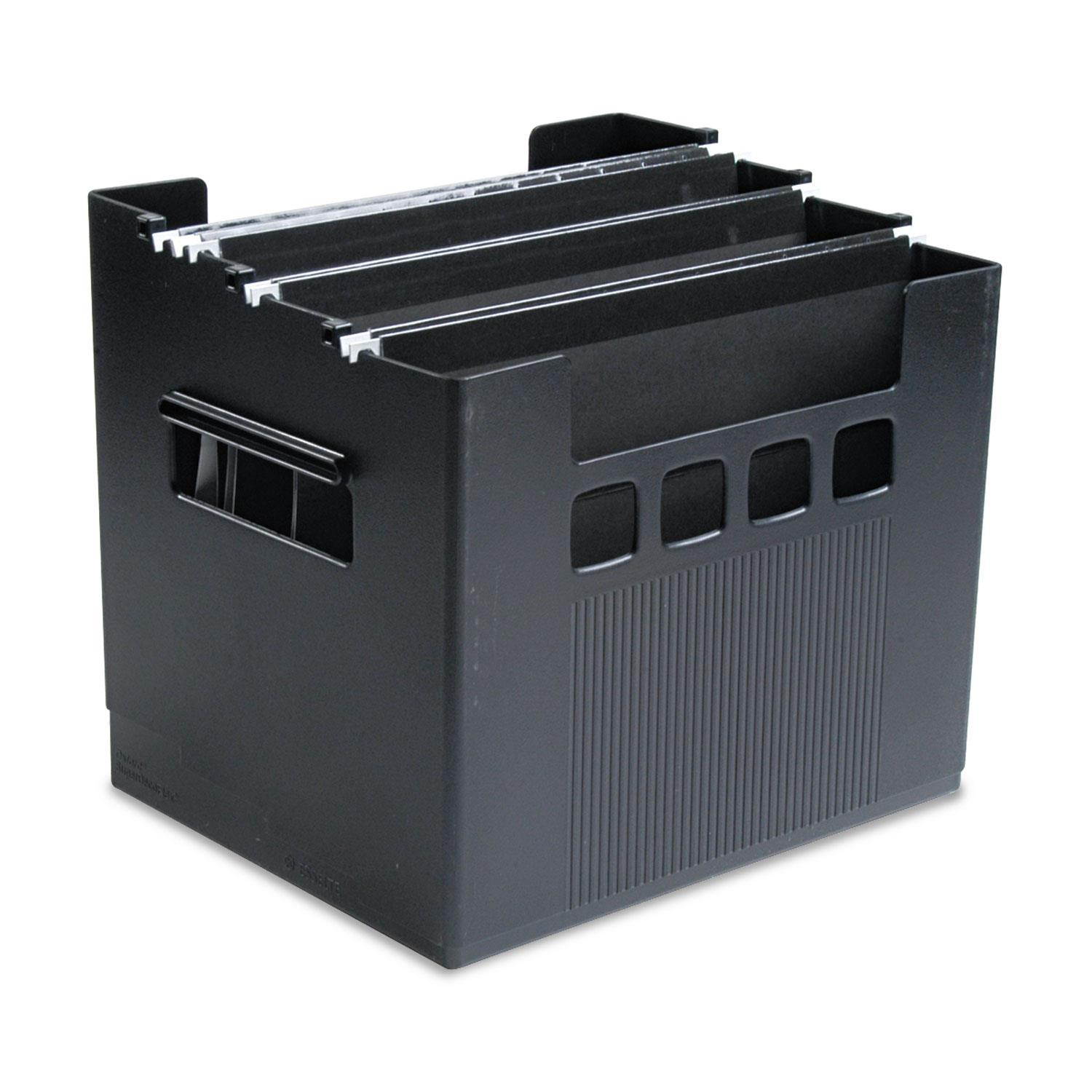 Oxford 43013 Super DecoFlex Letter Size Desktop Hanging File, Plastic, 13 x 10 x 11, Black