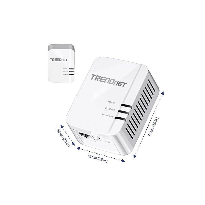 Powerline 1300 AV2 Adapter Kit TPL422E2K Includes 2 x TPL422E Powerline Ethernet Adapters IEEE 19051 amp IEEE 1901 Gigabit Port Range Up to 300m 984 ft Simple Plugin Installation