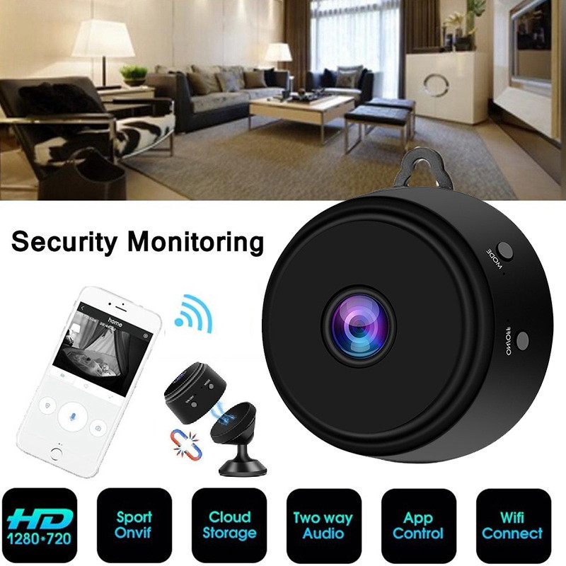 Mini Spy Camera Wireless Wifi IP Security Camcorder HD 1080P DV DVR Night Vision Black