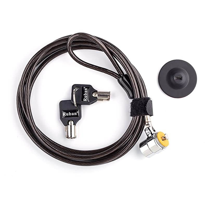 Security Hardware Cable Lock Kit Universal Compatibility for Monitors LaptopsMacBooks TabletsGalaxy TabiPad iPhone Android Cell Phones 66 Feet