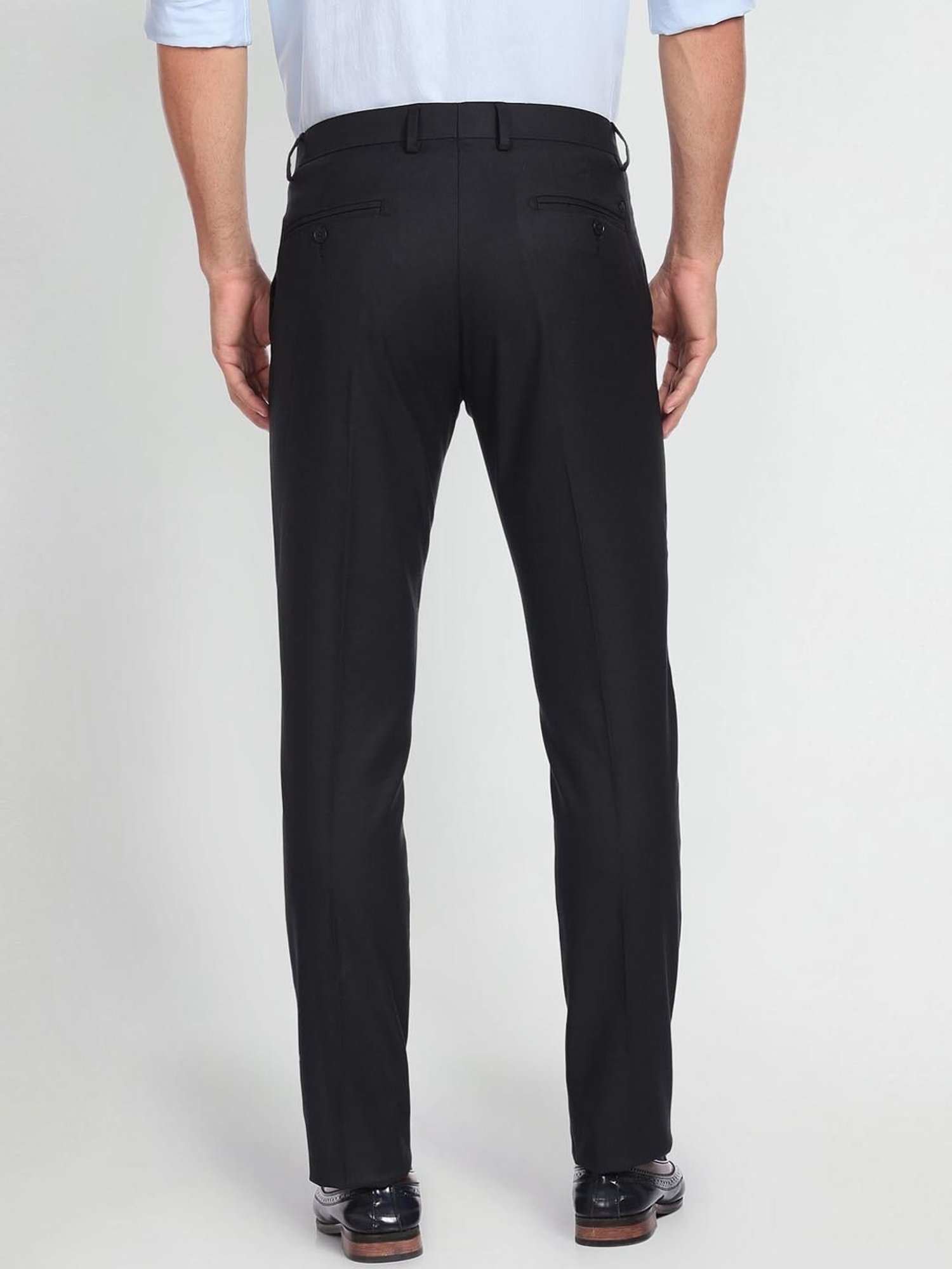 Arrow Blue Regular Fit Trousers