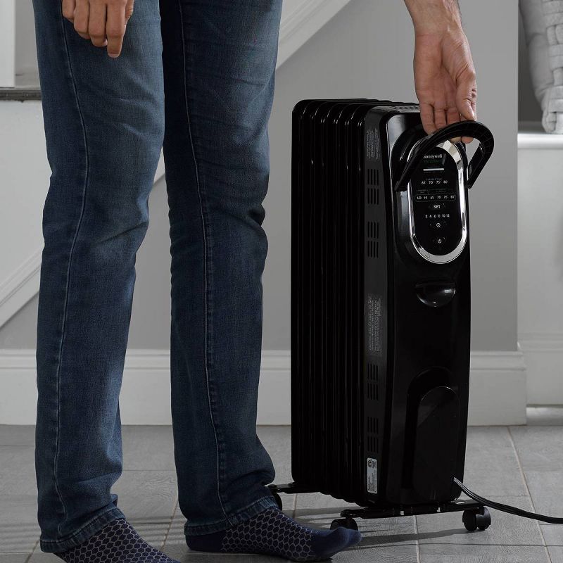 Honeywell Energy Smart Electric Radiator Heater Black