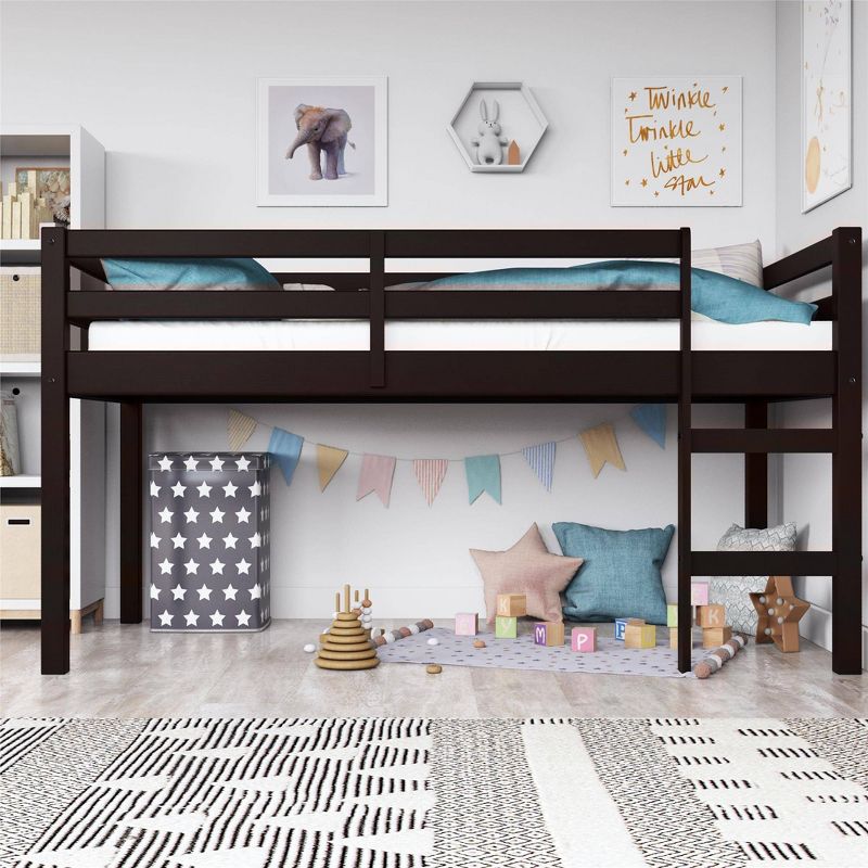 Twin Jayla Loft Bed Espresso - Dorel Living