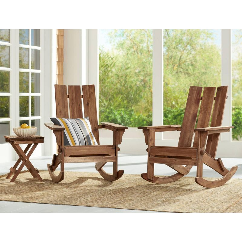 Teal Island Designs Monterey 20" Wide Natural Wood Outdoor Side Table