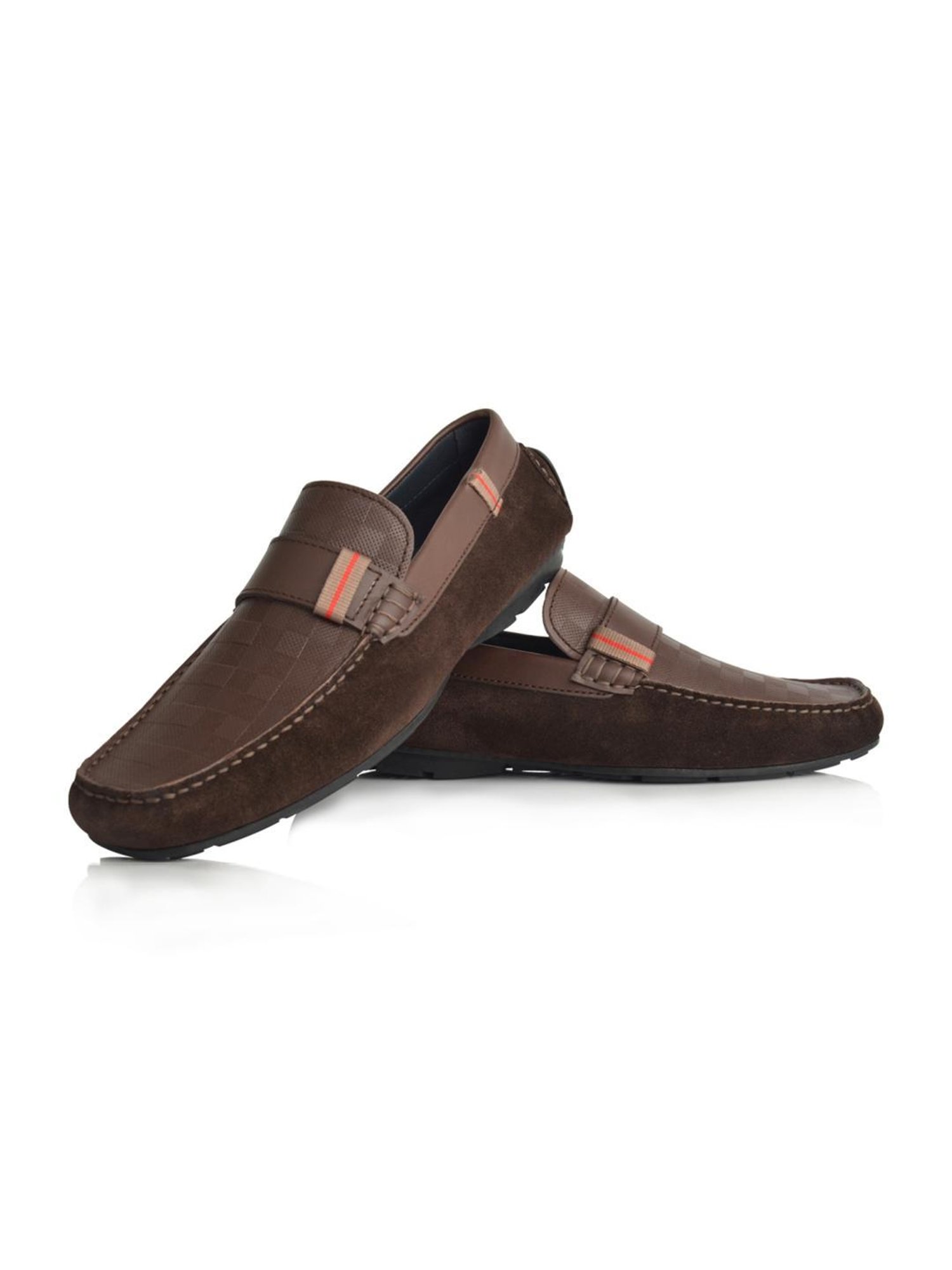 Language Shoes Men's Arena Driver Brown Loafers
