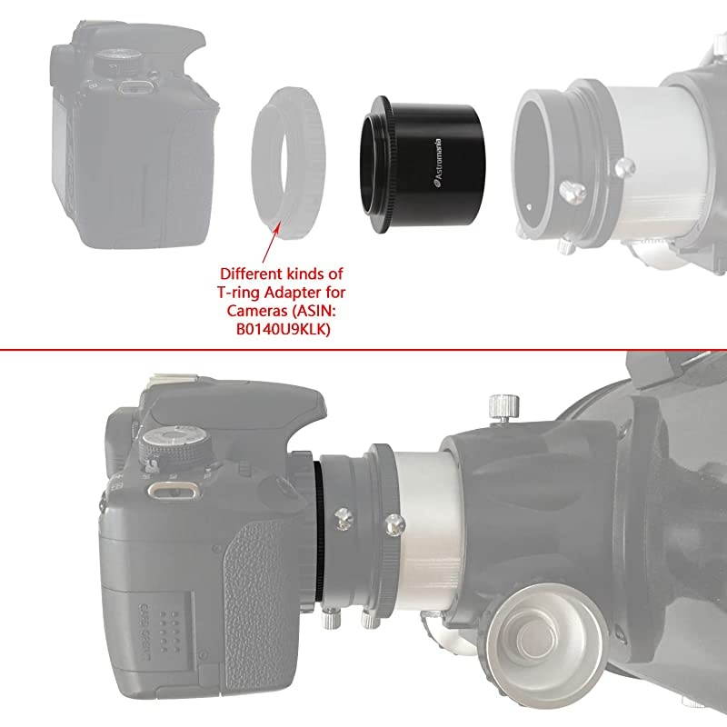2" T-2 Focal Camera Adapter for SLR Cameras - Simply Attach Your Camera to The Telescope
