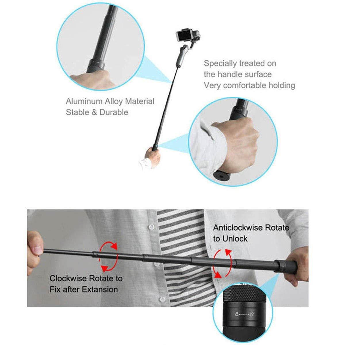 DJI OSMO Mobile 2 Extension Selfie Stick, iKNOWTECH Handheld Gimbal Extension Rod Scalable Holder Selfie Stick for DJI OSMO Mobile 2