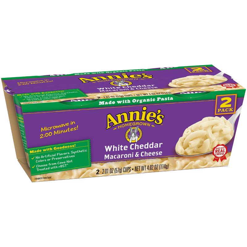 Annie's White Cheddar Macaroni & Cheese 2oz -2 ct