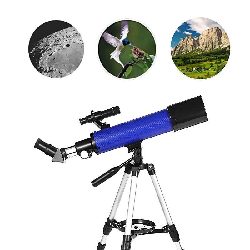 70mm Telescope Focal Length 500mm for Kids Adults Beginners Refractor Telescope with Carrying Bag Phone Adapter and Stable Tripod