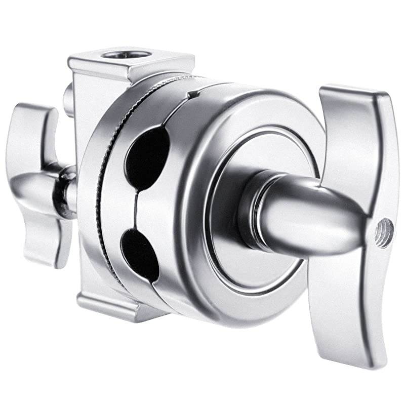 Extension Grip Arm Boom Arm with 2 Pieces Grip Heads - 50 inches/127 centimeters Aluminum Alloy Construction for Light Stand,Reflector and Other Equipment for Studio Video Photography(Silver)