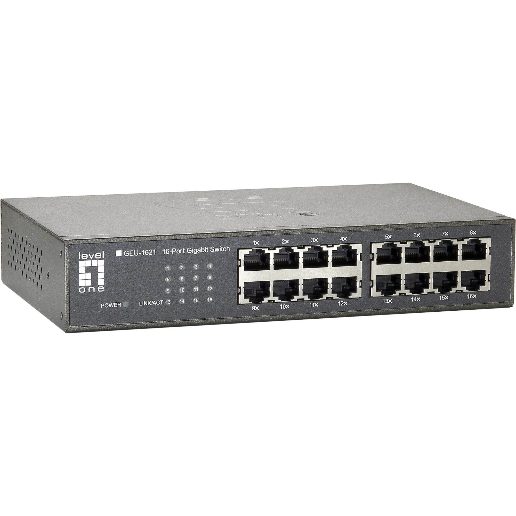 Levelone Geu-1621 16-Port Gigabit Switch