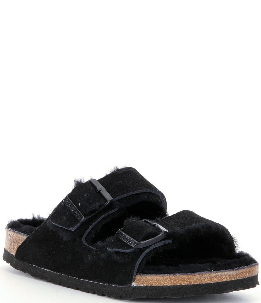 Birkenstock Women's Arizona Suede Shearling Sandals