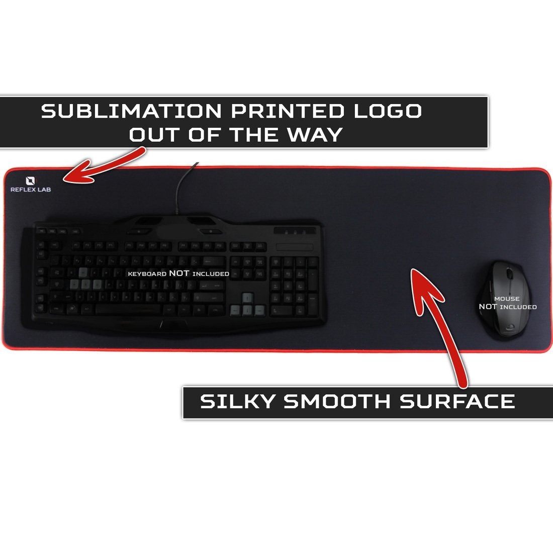 Leather Desk Pad Protector,Mouse Pad,Office Desk Mat,31.5" x 15.7" Non-Slip PU Leather Desk Blotter,Laptop Desk Pad,Waterproof Desk Writing Pad for Office and Home - Black