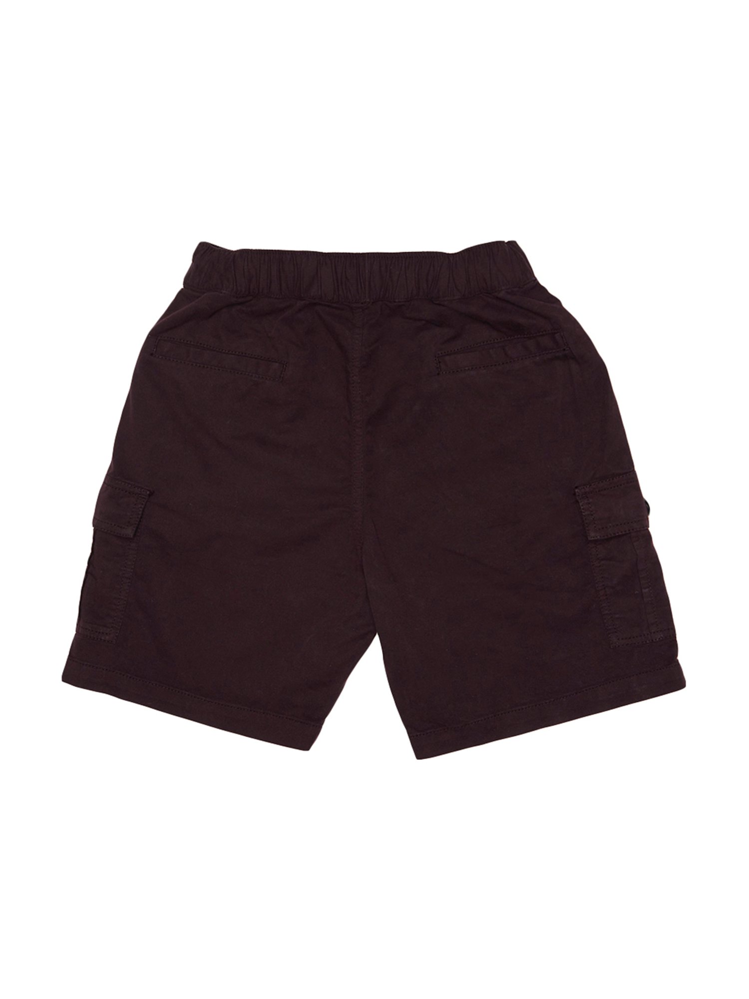 Octave Kids Wine Cotton Shorts