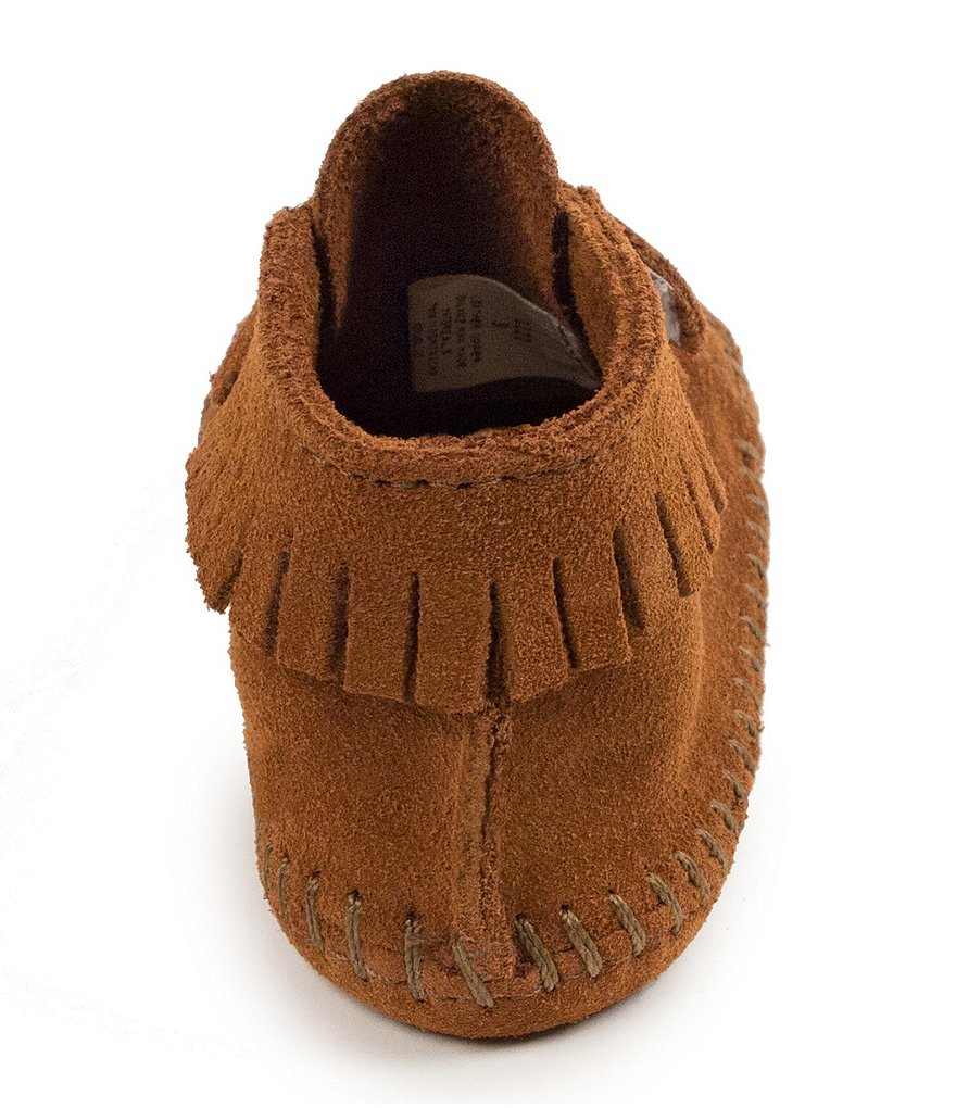 Minnetonka Kids' Front Strap Bootie Crib Shoe (Infant)