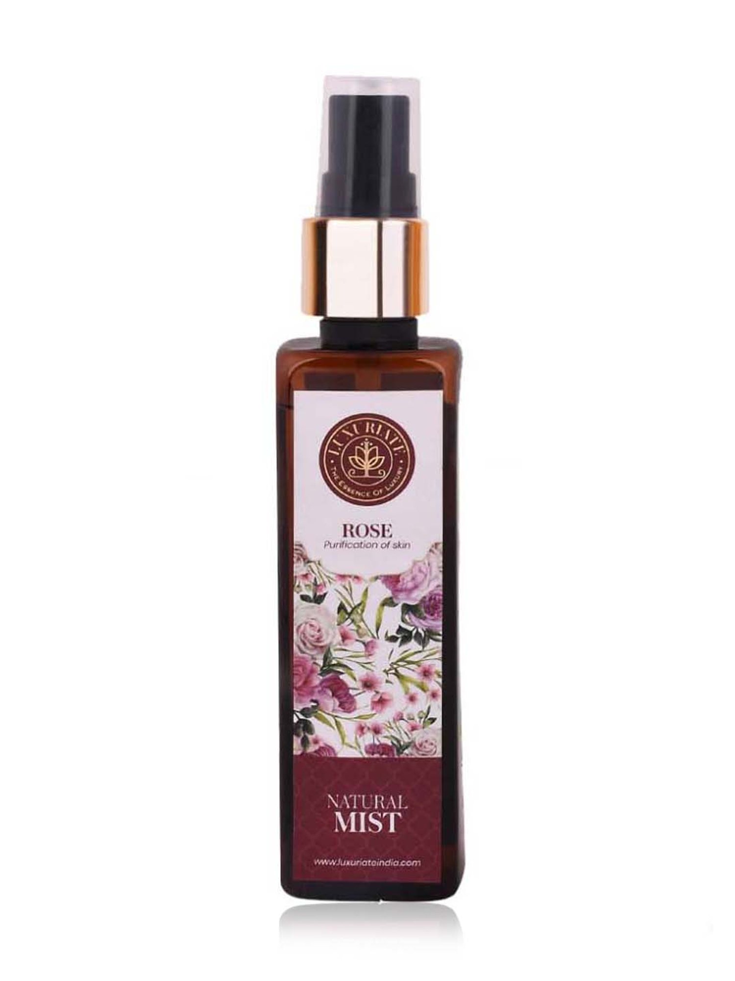 Luxuriate Pure and Natural Skin or Face Rose Mist Spray - 100 ml