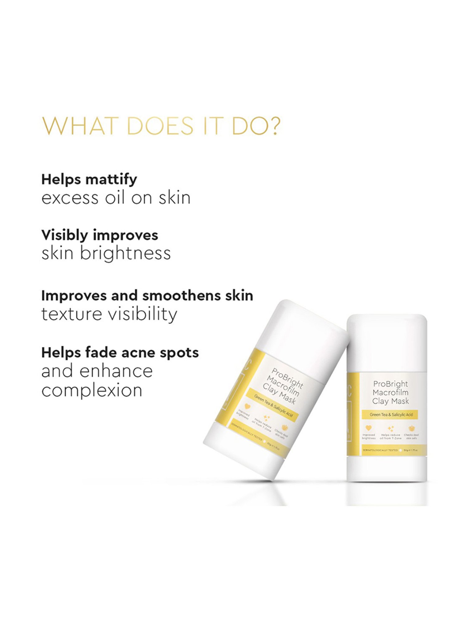 VLCC Clinic ProBright Macrofilm Clay Mask - 50 gm