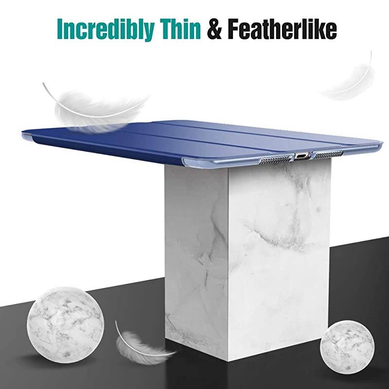 iPad 8th Generation Case 2020iPad 7th Generation Case 2019 Shock Absorption Ultra Slim Lightweight Trifold Stand Smart Cover for iPad 102 inch 20202019 Release Tablet Navy Blue