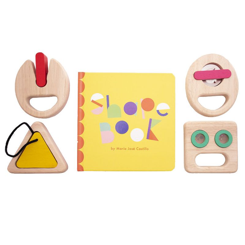 Manhattan Toy Musical Shapes Tambourine Wooden Toddler Instrument