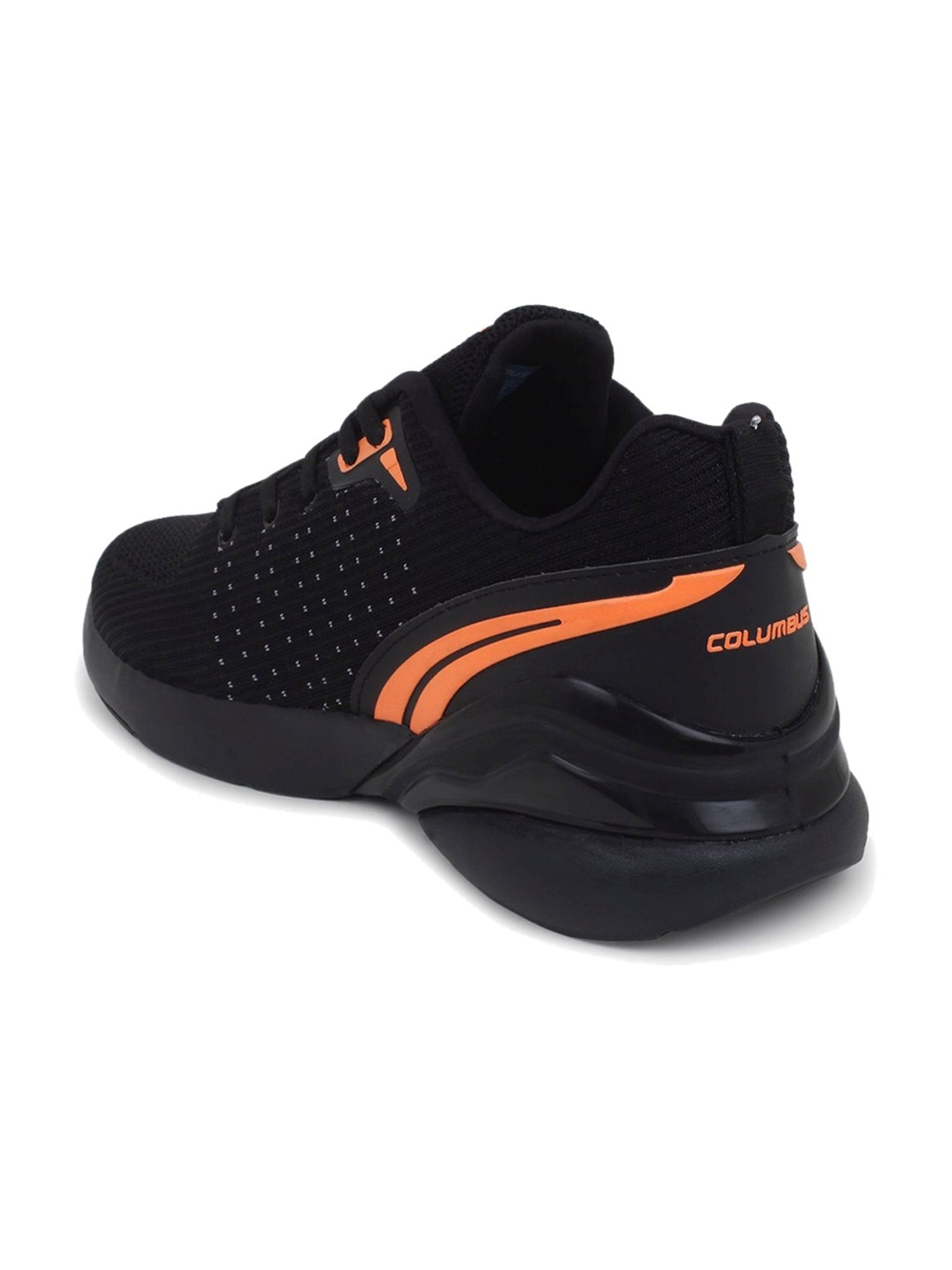 Columbus Men's Black Running Shoes