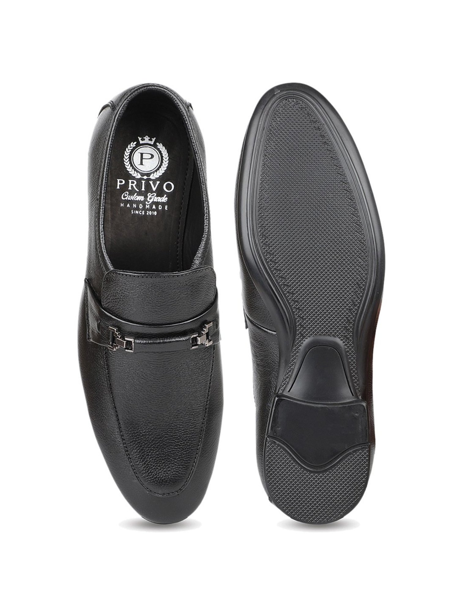 Privo by Inc.5 Men's Black Formal Loafers