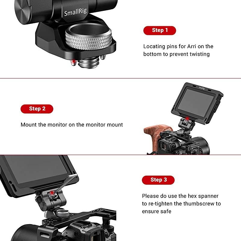 Swivel and Tilt Monitor Mount with ArriStandard Locating Pins BSE2348