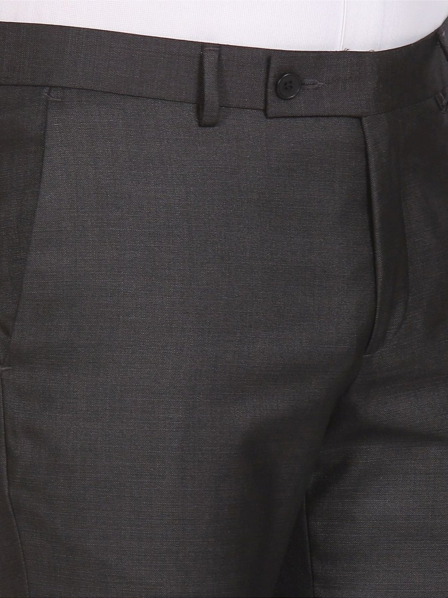 Arrow Grey Regular Fit Trousers