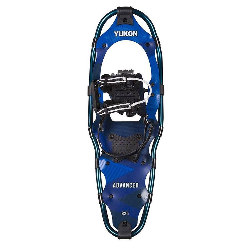 Yukon Charlie's Advanced 8" x 25" Durable Backcountry Hiking Snowshoes, Blue