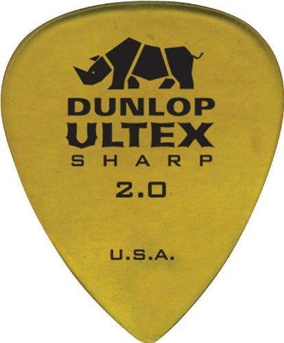 Dunlop Ultex Sharp Guitar Picks - 2.0mm - 6 Pack