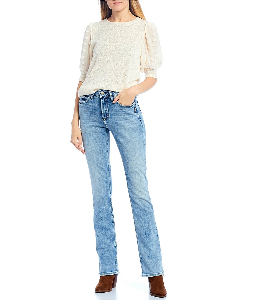 Miss Me Embroidered Floral Pocket Bootcut Jeans