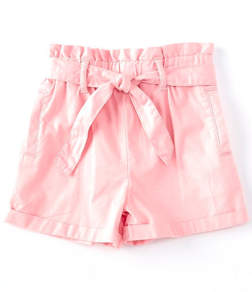 Flapdoodles Little Girls 2T-6X Paperbag Waist Short
