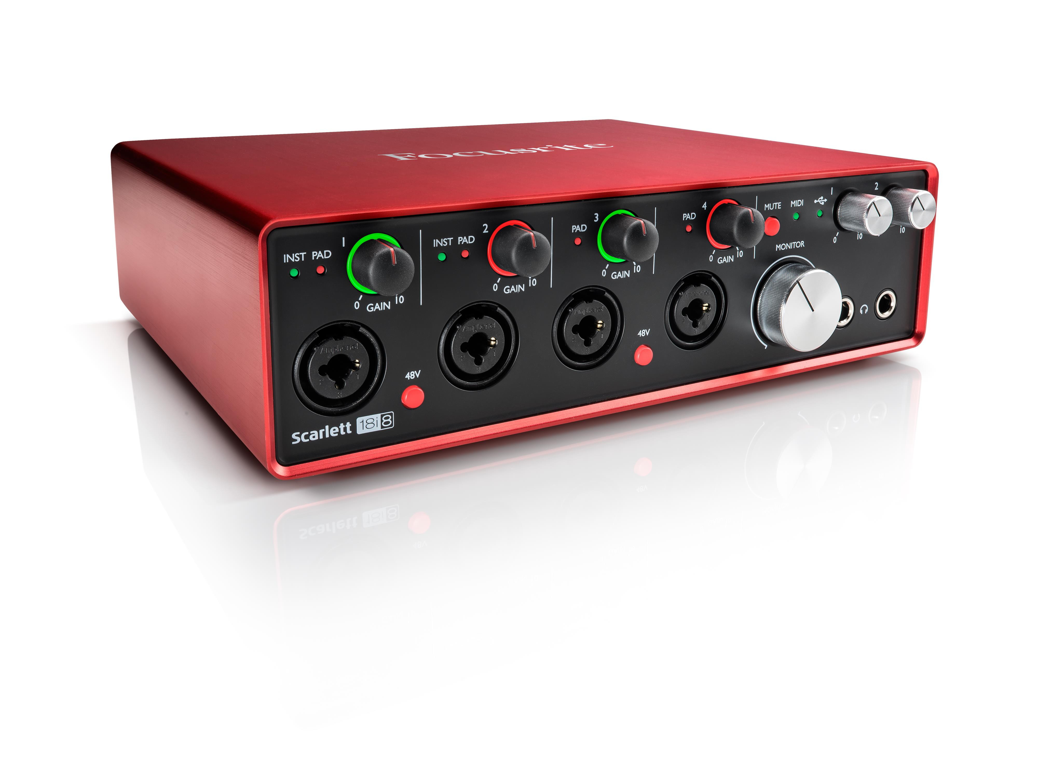 Focusrite Scarlett 18i8 2nd Gen 18 Input/8 Output USB 2.0 Audio Interface
