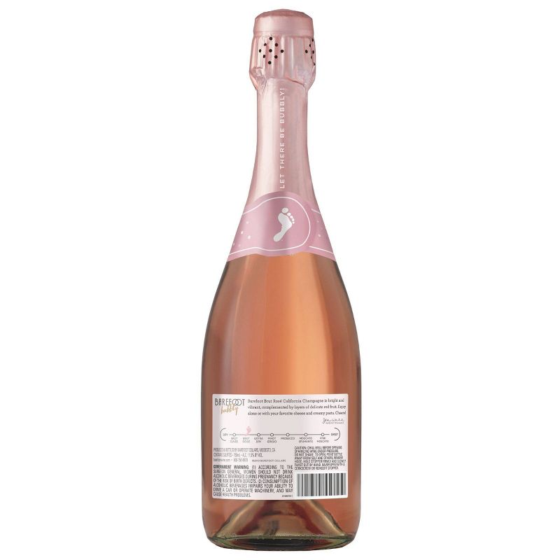 Barefoot Bubbly Brut Rosé Sparking Wine - 750ml Bottle
