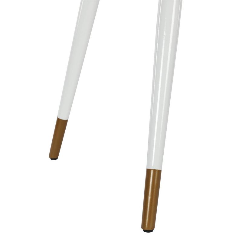 Amari Oval Faux Marble Dining Table White - CosmoLiving by Cosmopolitan