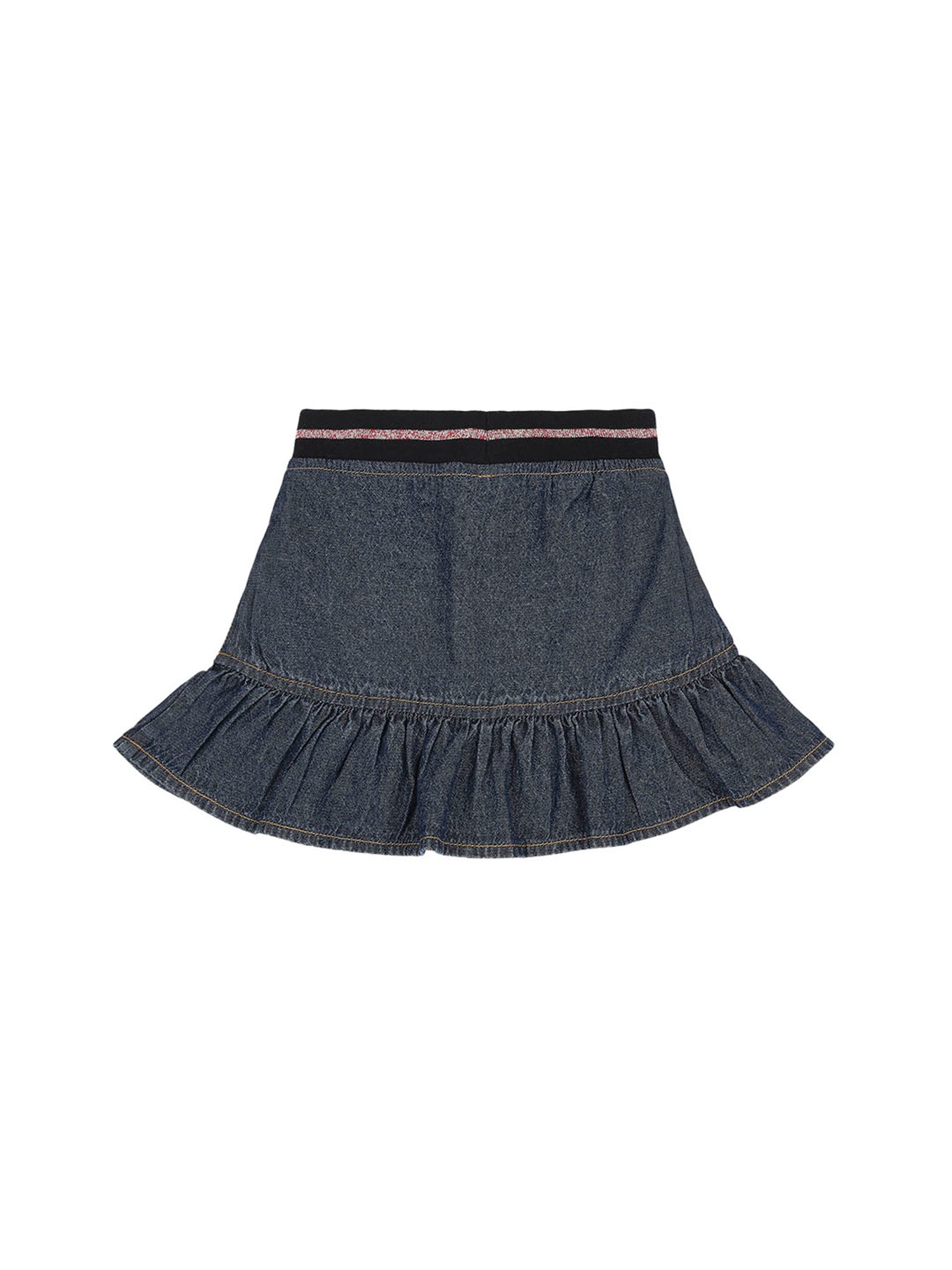 High Star Kids Blue Solid Skirt