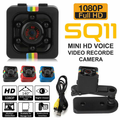Spy Hidden DV DVR Camera Full HD 1080P Mini Car Dash Cam IR Night Vision SQ11